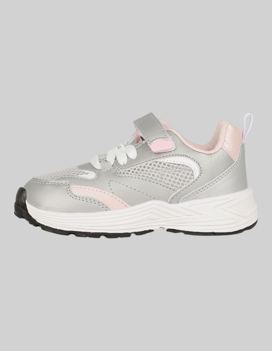 Tenis Exterior Textil Color Gris Para Niña De RBCOLLECTION