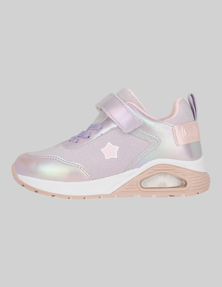 Tenis Exterior Sintético Color Morado Para Niña De RBCOLLECTION