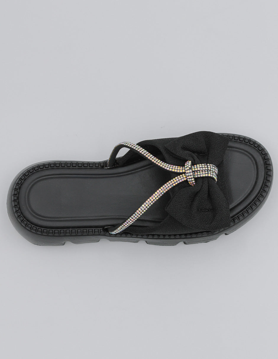 Sandalias de piso Walky en Textil – Negro