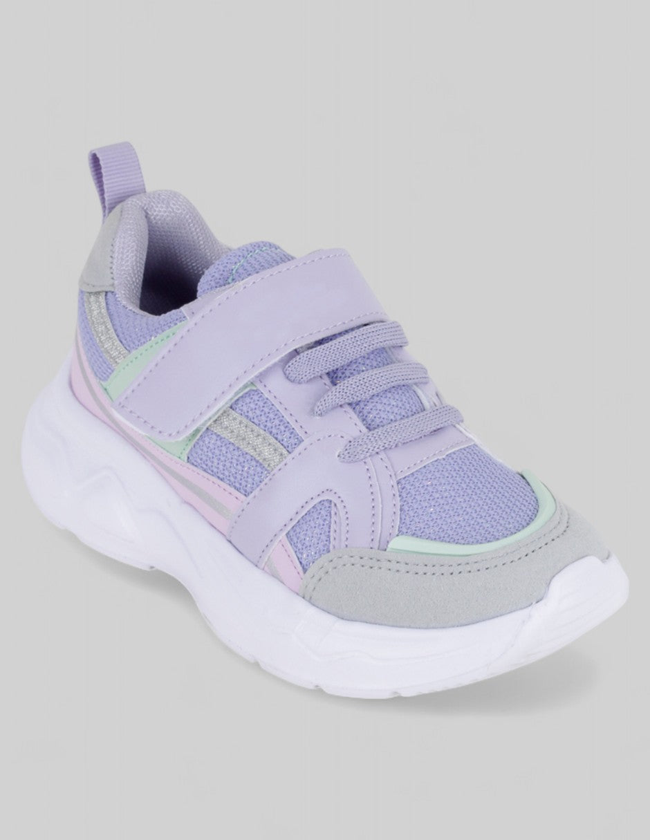 Tenis Kids  en Sintético – Morado