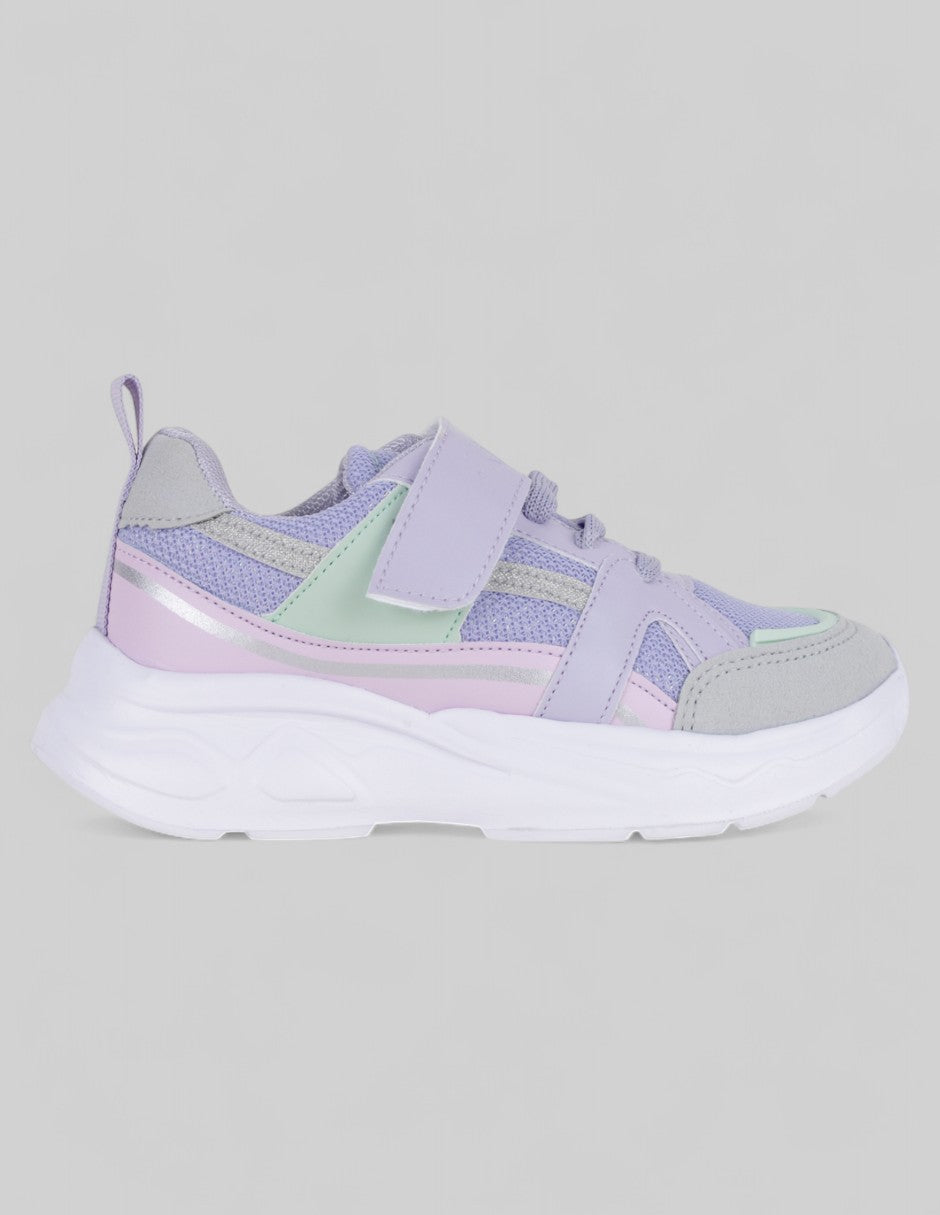 Tenis Kids  en Sintético – Morado