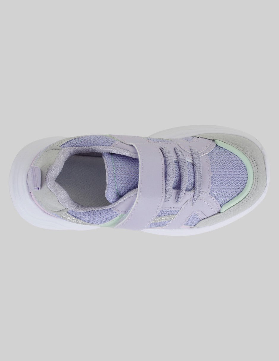 Tenis Kids  en Sintético – Morado