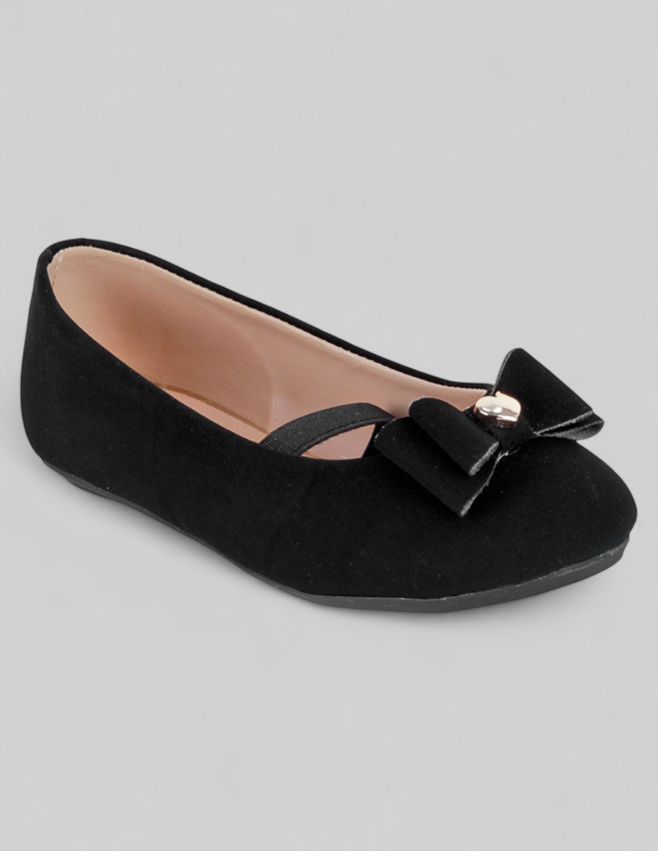 Mary jane Kids  en Gamuza – Negro