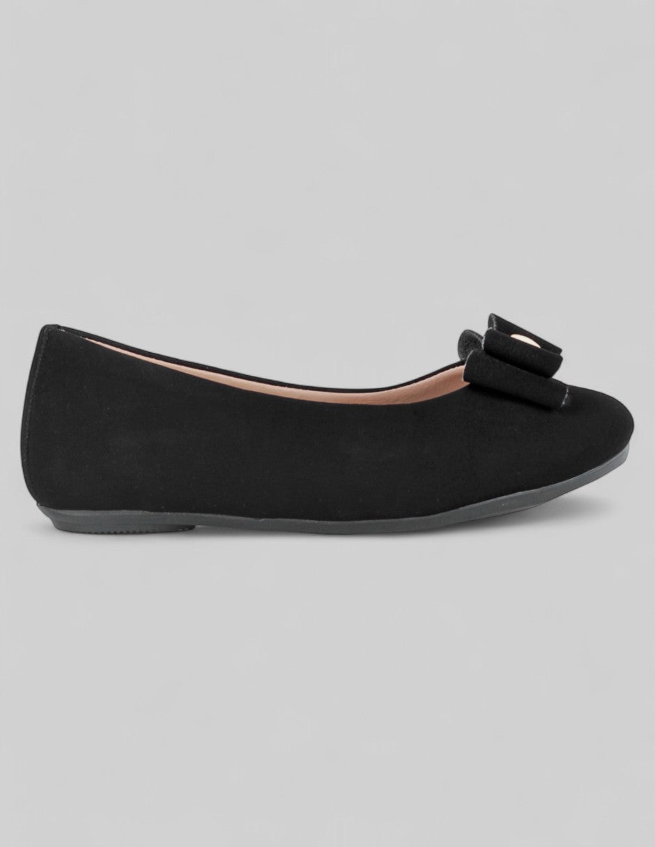 Mary jane Kids  en Gamuza – Negro