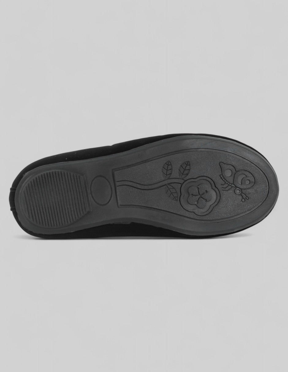 Mary jane Kids  en Gamuza – Negro