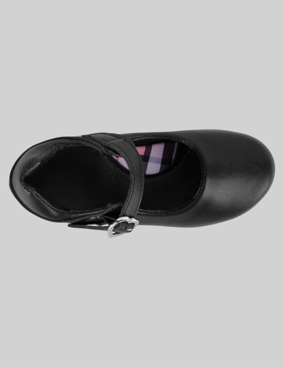 Escolar Kids  en Piel vegana – Negro