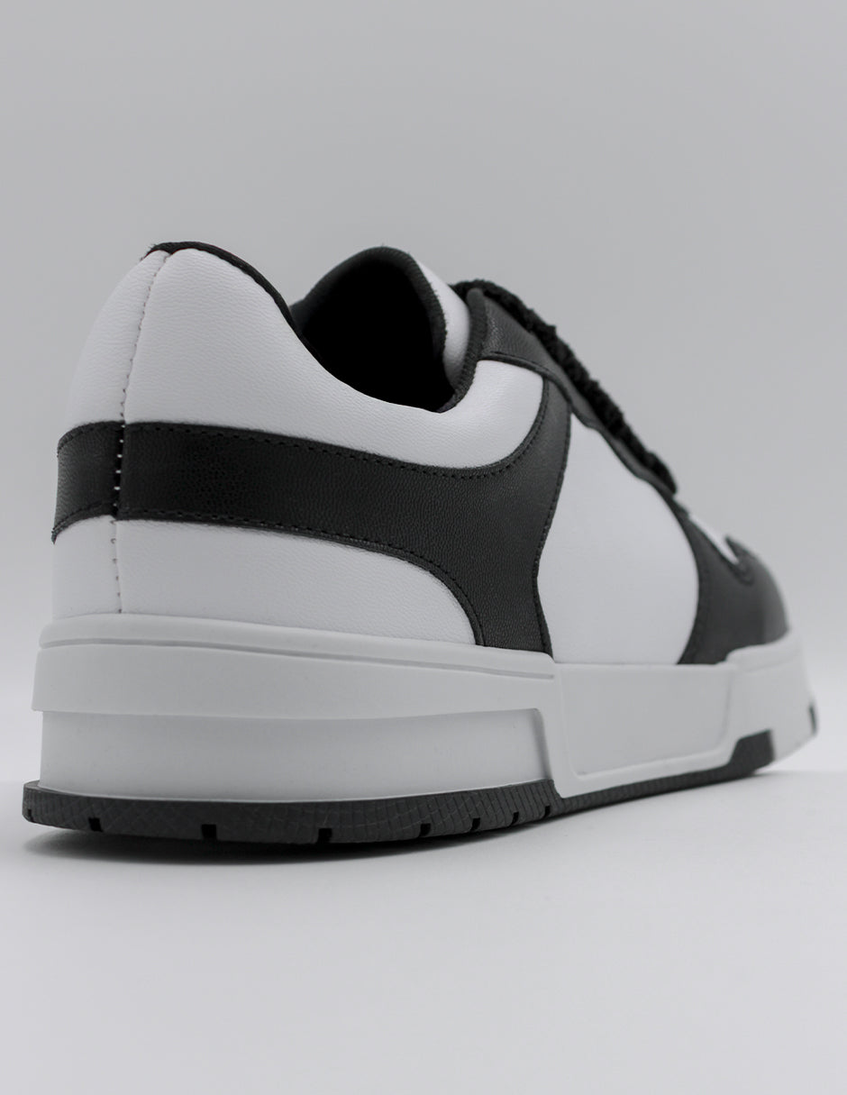 Tenis con cordones TRX en Piel vegana – Negro