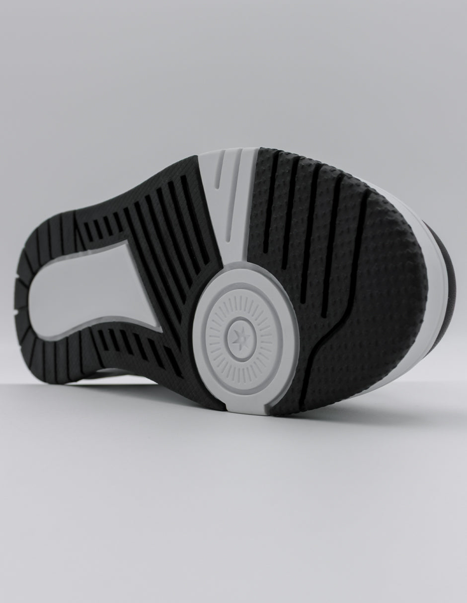 Tenis con cordones TRX en Piel vegana – Negro