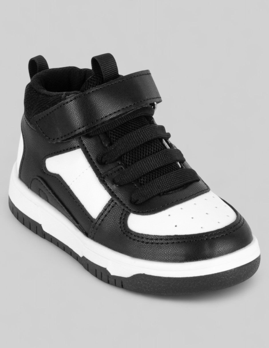 Tenis Kids  en Piel vegana – Negro
