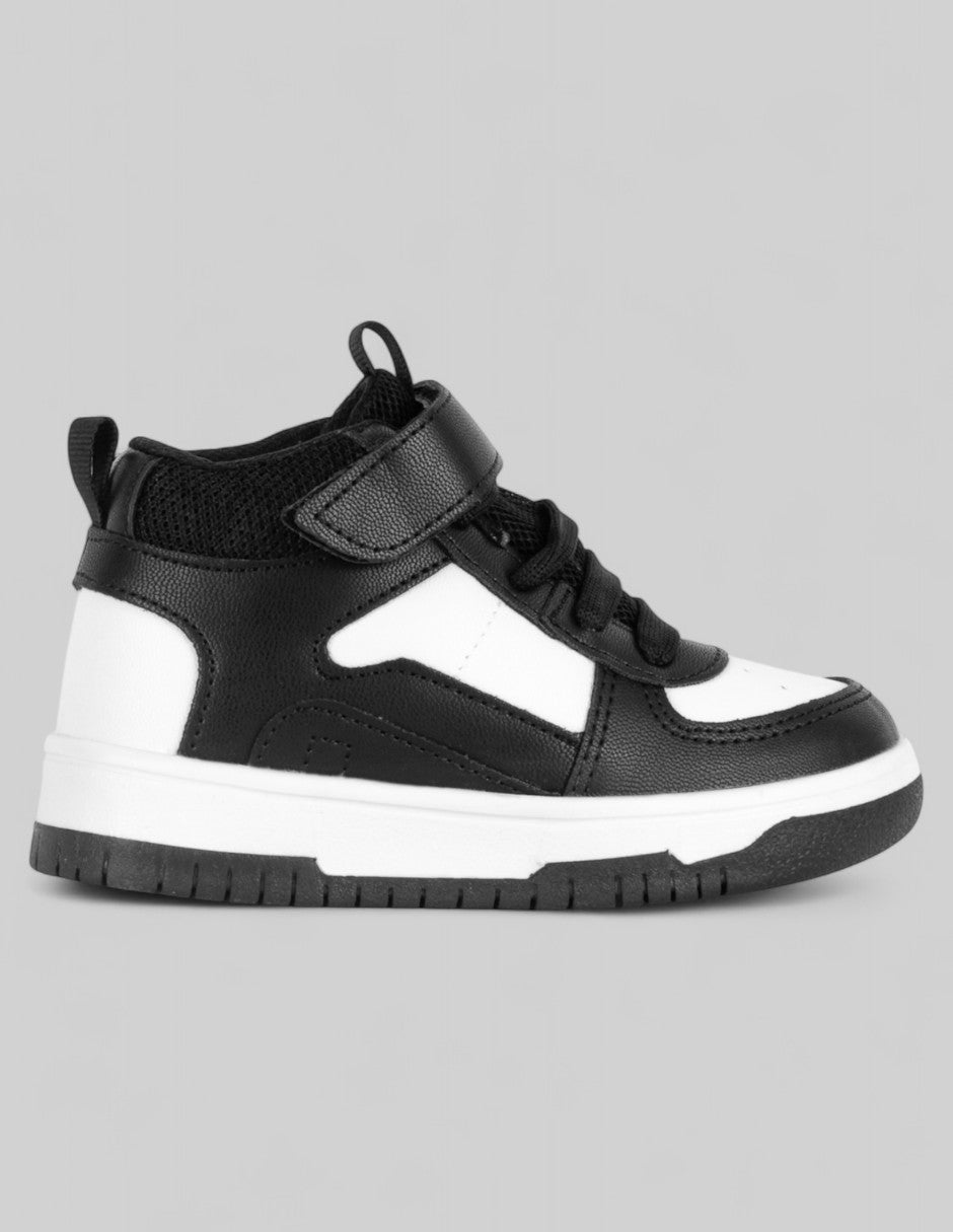 Tenis Kids  en Piel vegana – Negro