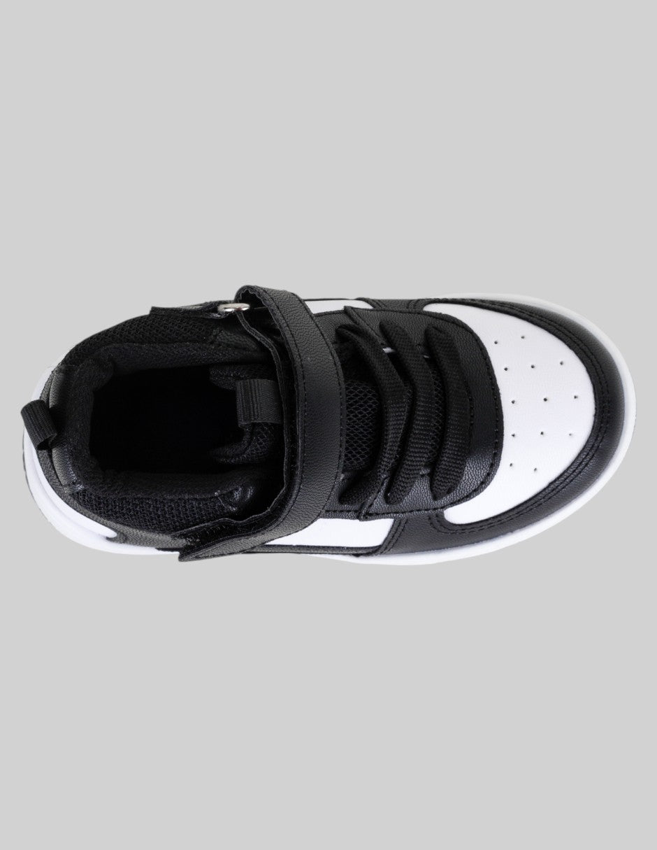 Tenis Kids  en Piel vegana – Negro