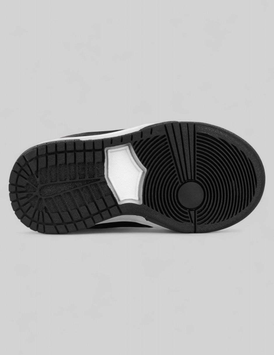 Tenis Kids  en Piel vegana – Negro