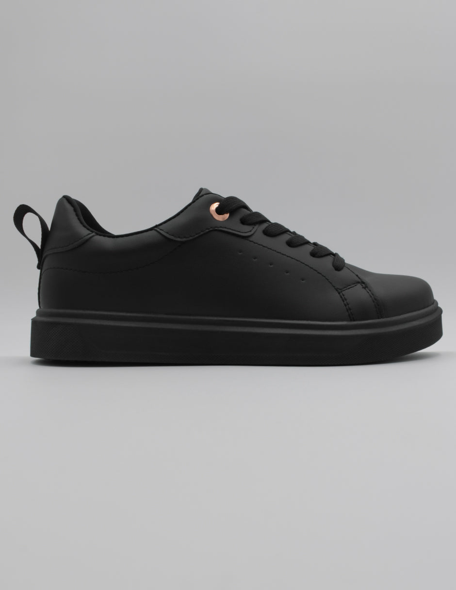 Tenis con cordones Urbany en Sintético – Negro