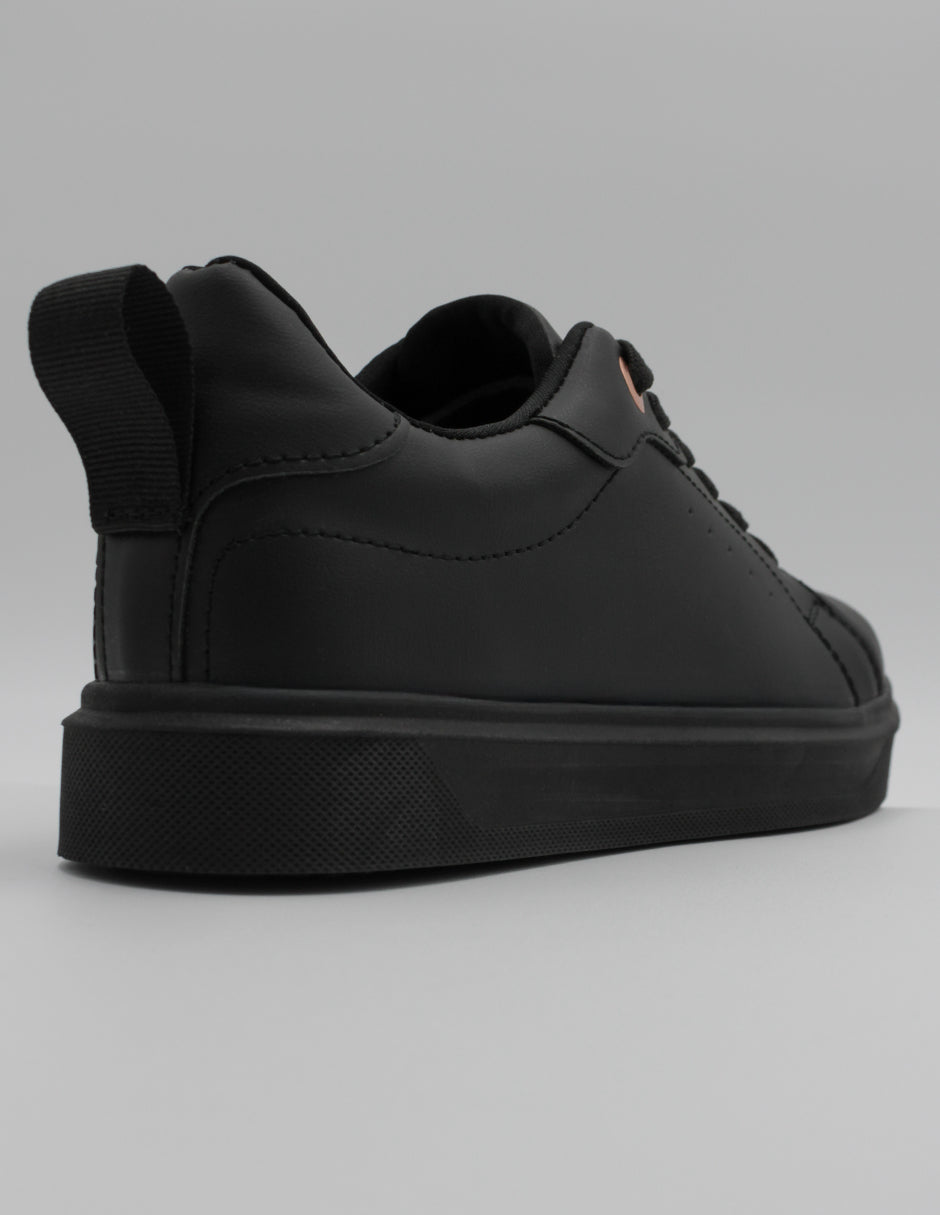 Tenis con cordones Urbany en Sintético – Negro