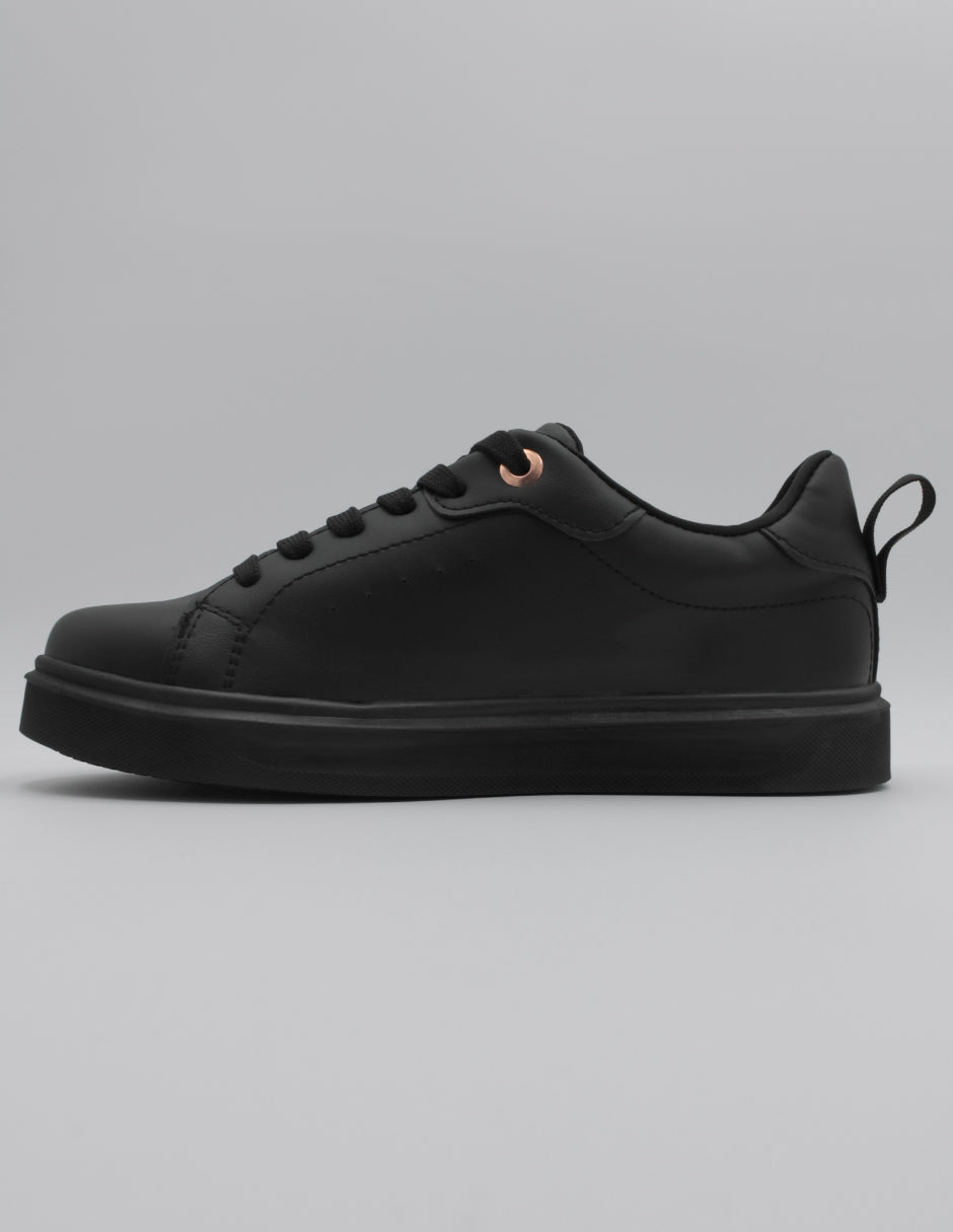 Tenis con cordones Urbany en Sintético – Negro