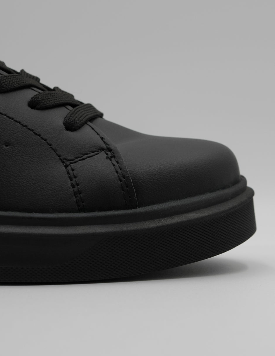 Tenis con cordones Urbany en Sintético – Negro