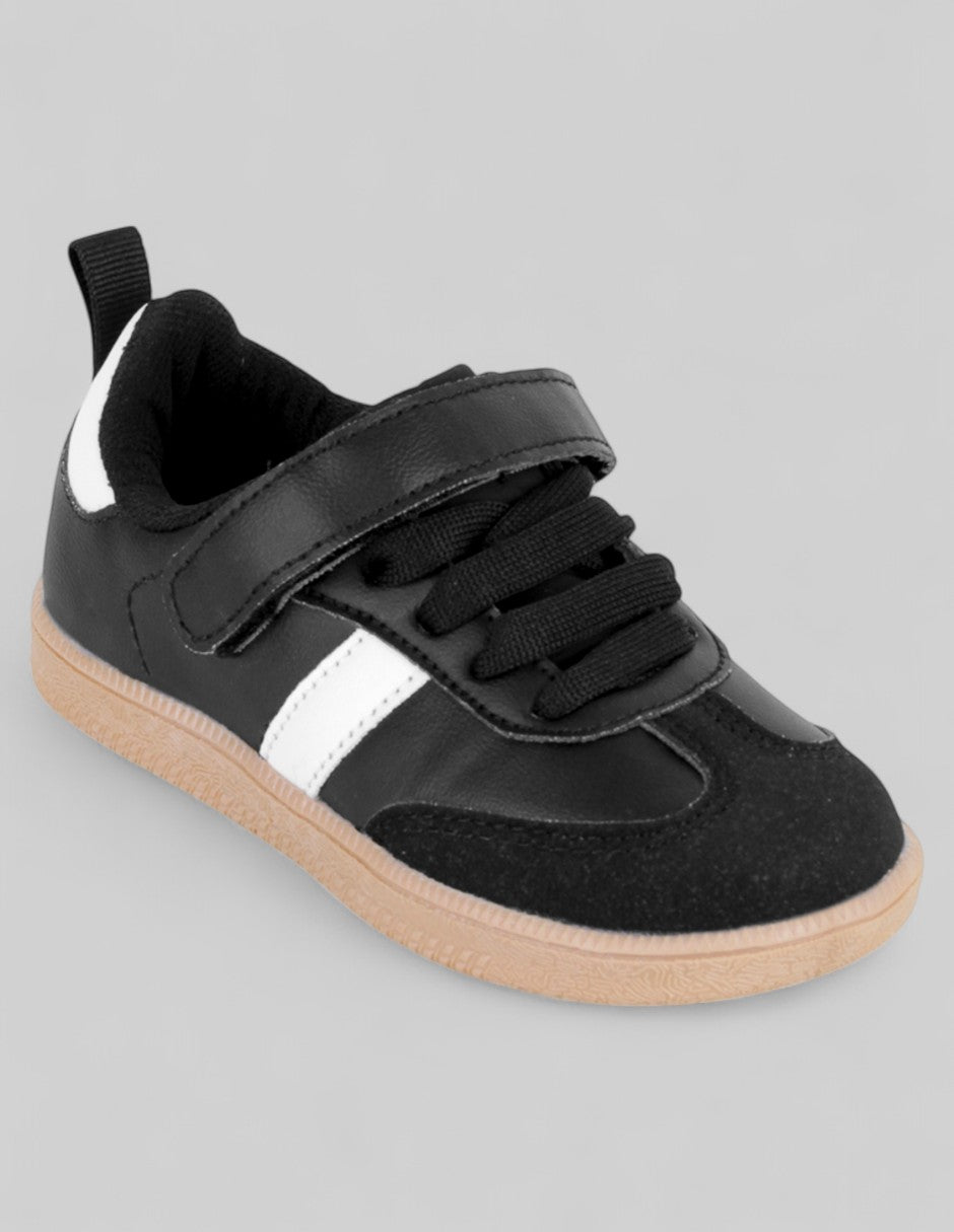 Tenis Kids  en Piel vegana – Negro