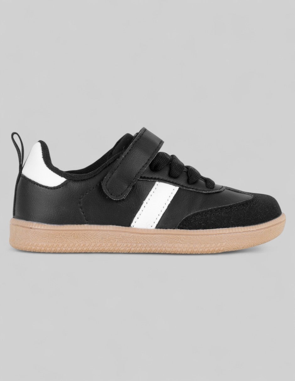 Tenis Kids  en Piel vegana – Negro