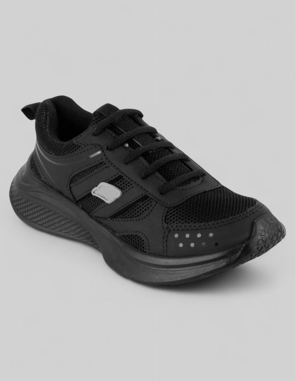 Tenis Kids  en Sintético – Negro