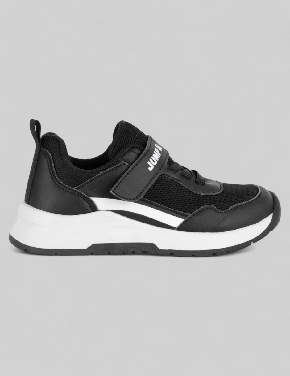 Tenis Kids  en Piel vegana – Negro