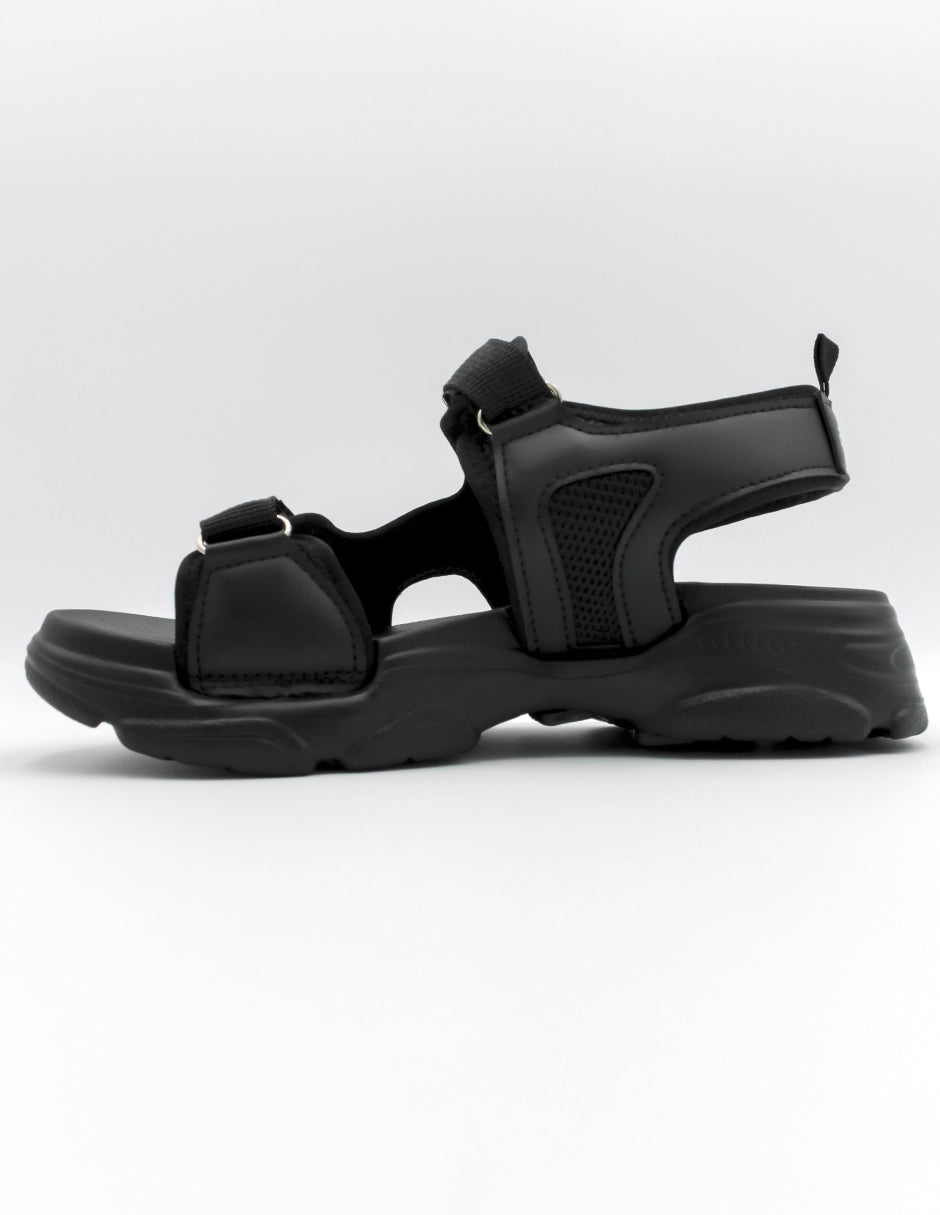 Sandalias con plataforma Walky en Piel vegana – Negro