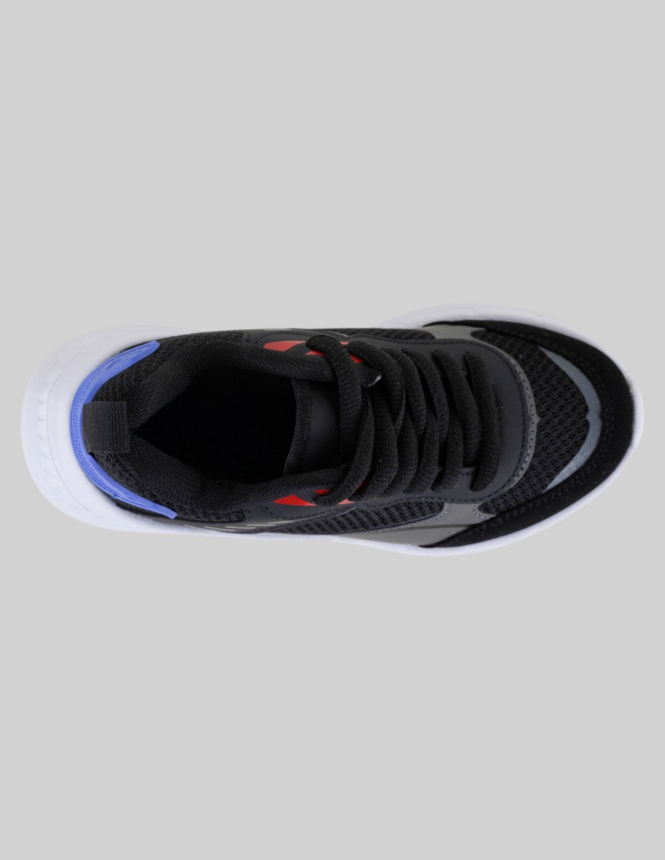 Tenis Kids  en Sintético – Negro