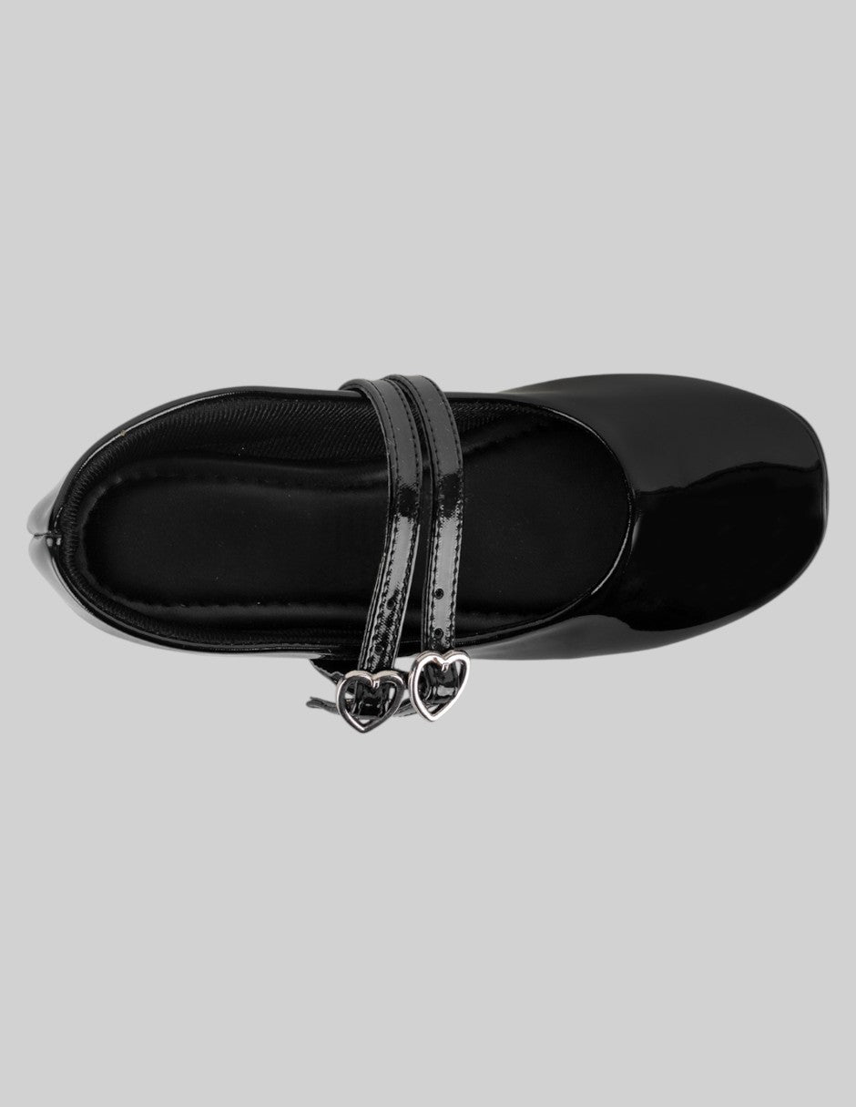 Mary jane Kids  en Charol – Negro