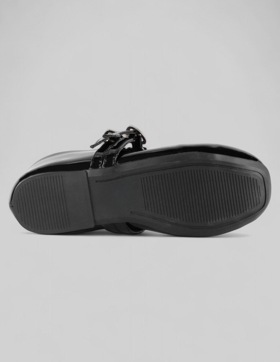 Mary jane Kids  en Charol – Negro