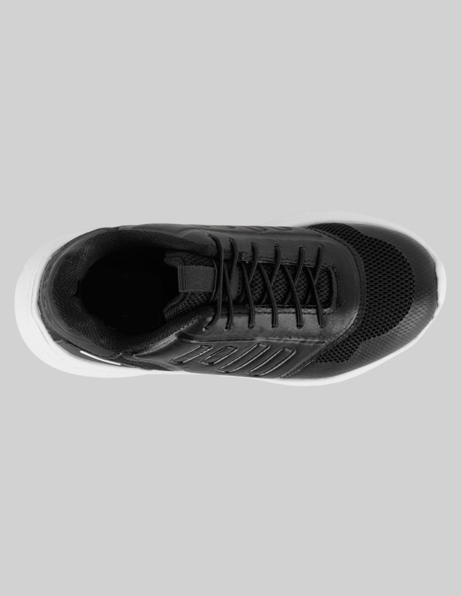 Tenis Kids  en Sintético – Negro
