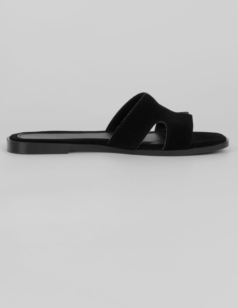 Sandalias de piso Soft en Textil – Negro