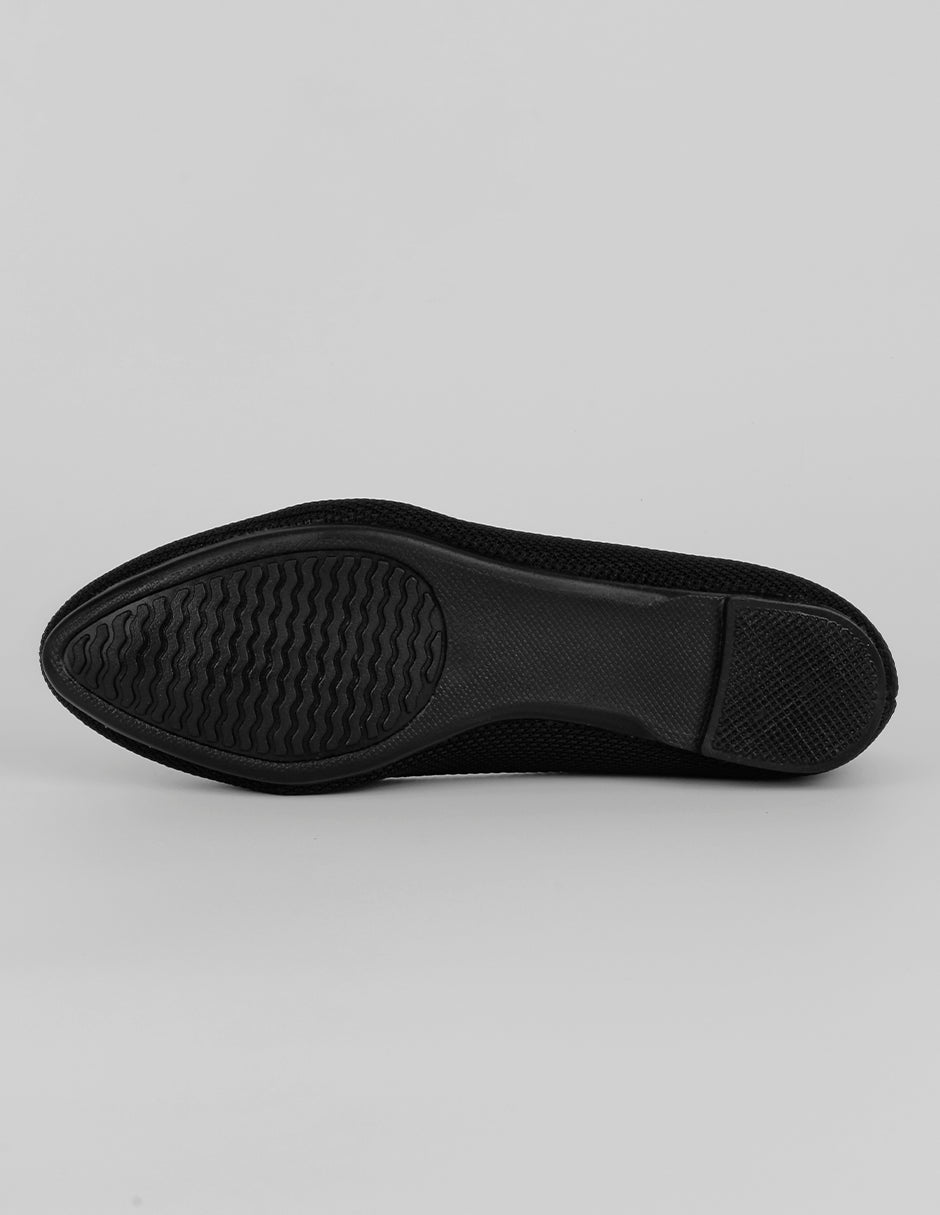 Flats clásicas Classy en Textil – Negro