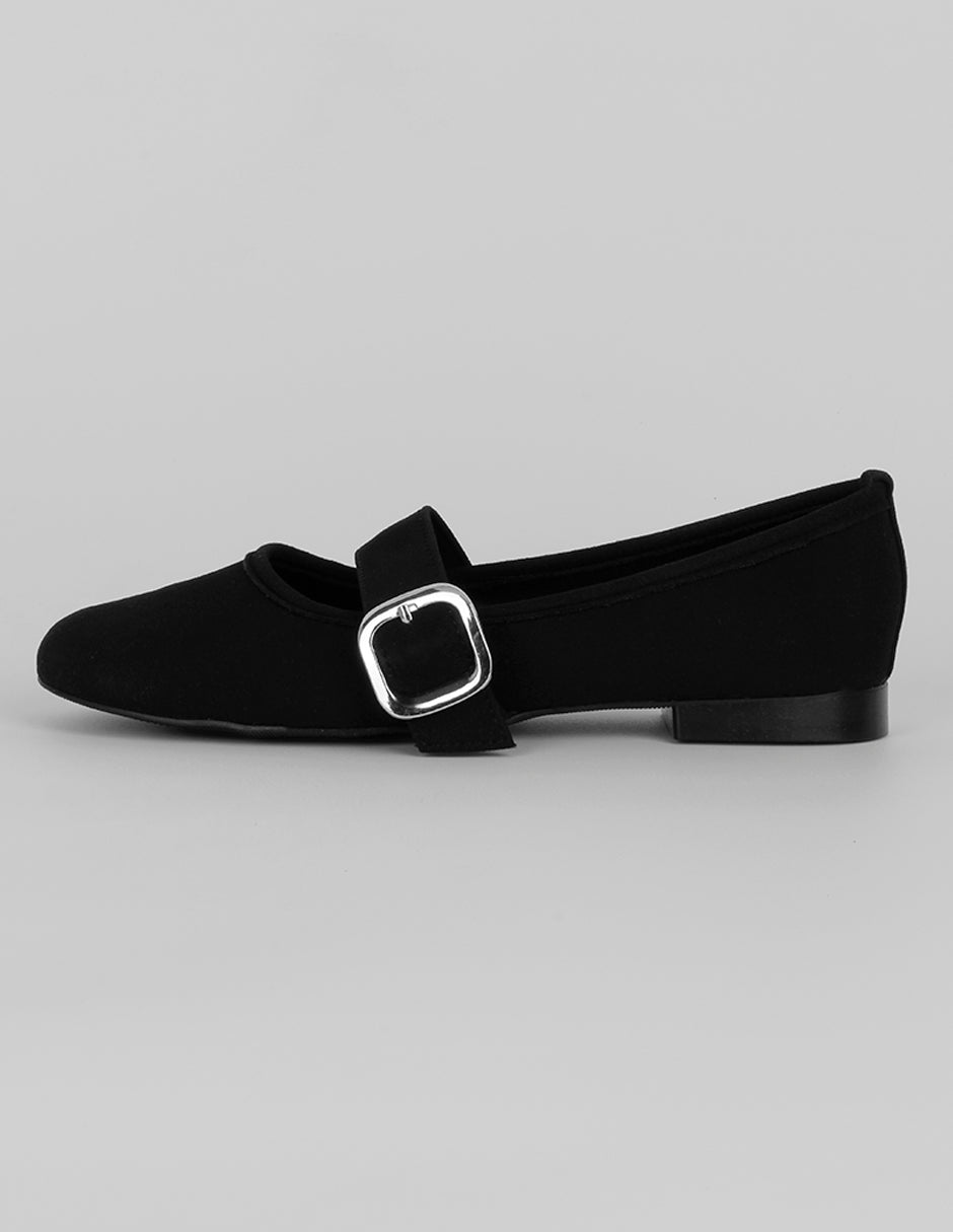 Mary jane Exterior Textil Color Negro Para Mujer De RBBASICS