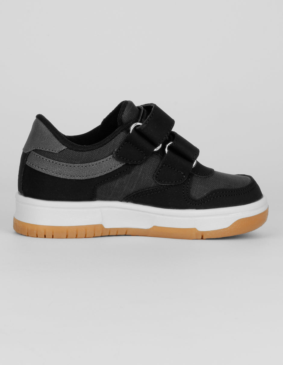 Tenis Kids en Piel vegana – Negro