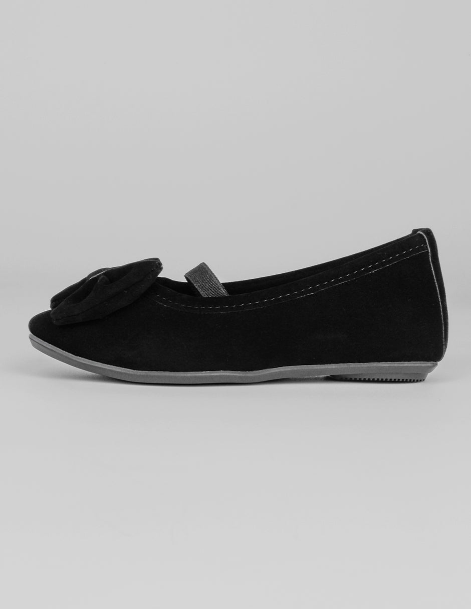 Flats Kids en Gamuza sintética – Negro