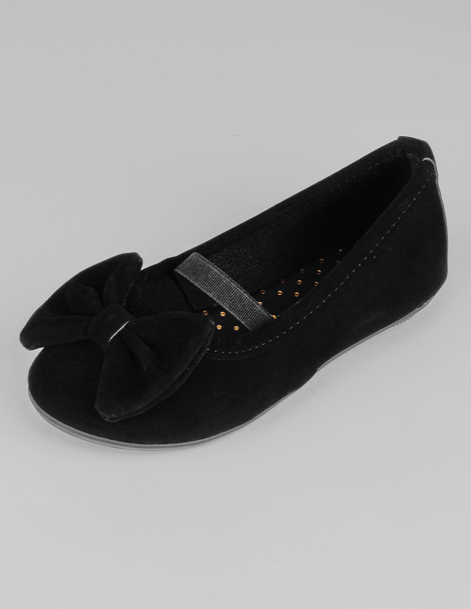 Flats Kids en Gamuza sintética – Negro