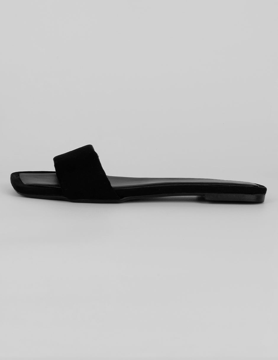 Sandalias de piso Exterior Textil Color Negro Para Mujer De RBBASICS