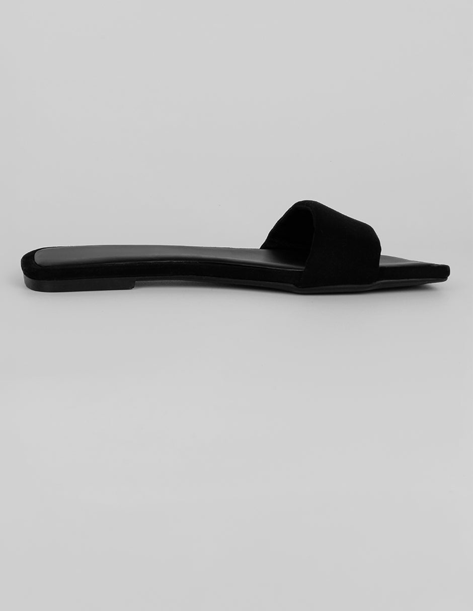 Sandalias de piso Soft en Textil – Negro