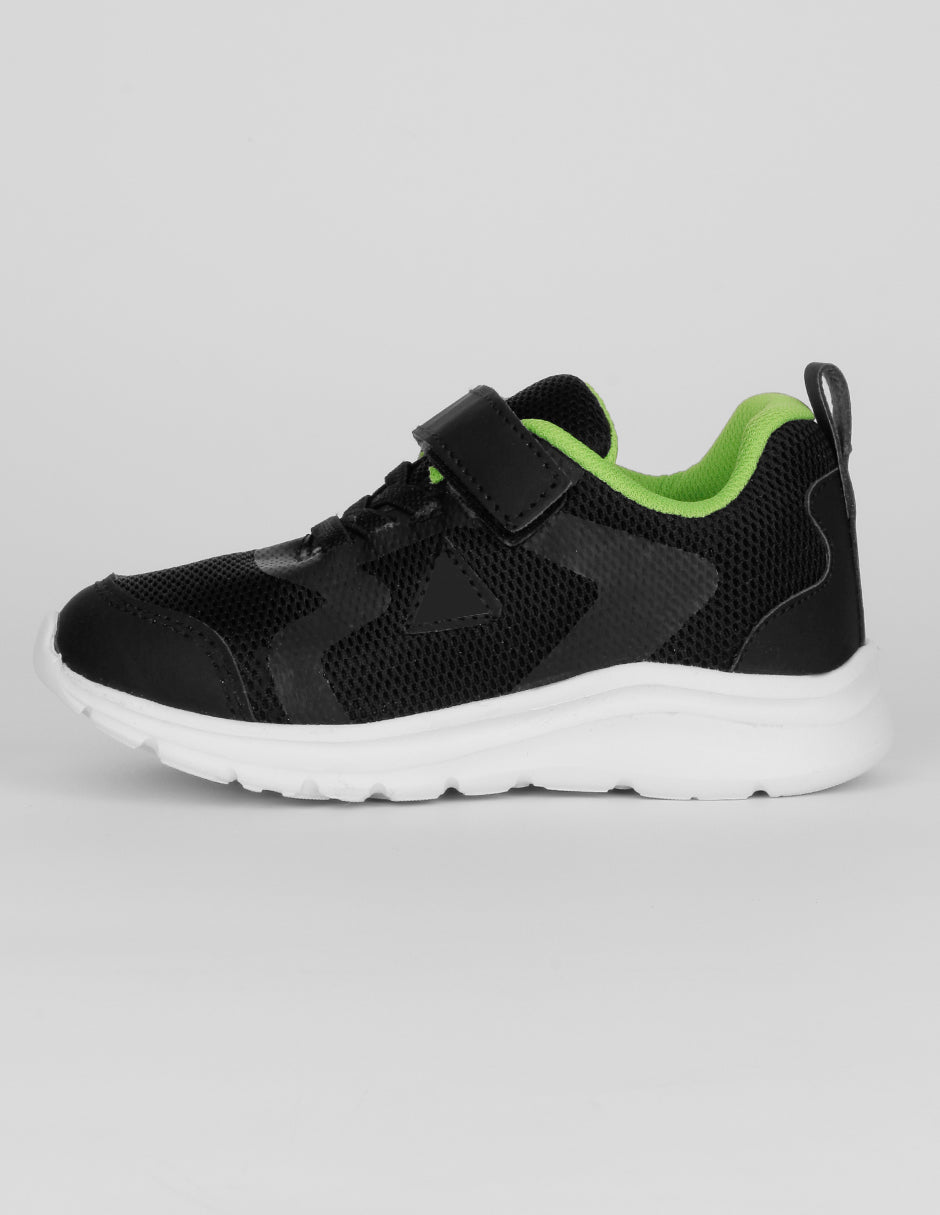 Tenis Exterior Textil Color Negro Para Niño De RBCOLLECTION