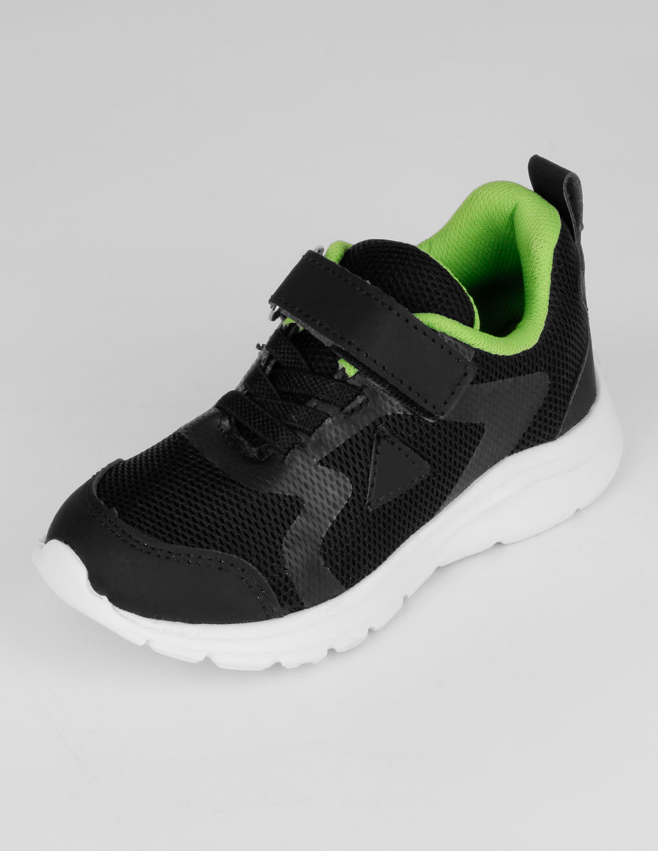 Tenis Kids en Textil – Negro