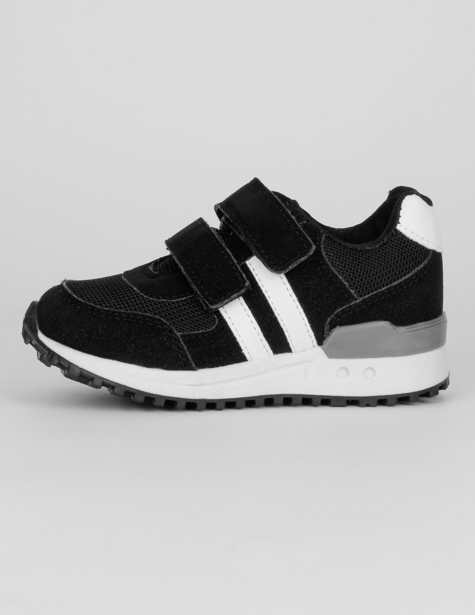 Tenis Exterior Textil Color Negro Para Niño De RBCOLLECTION