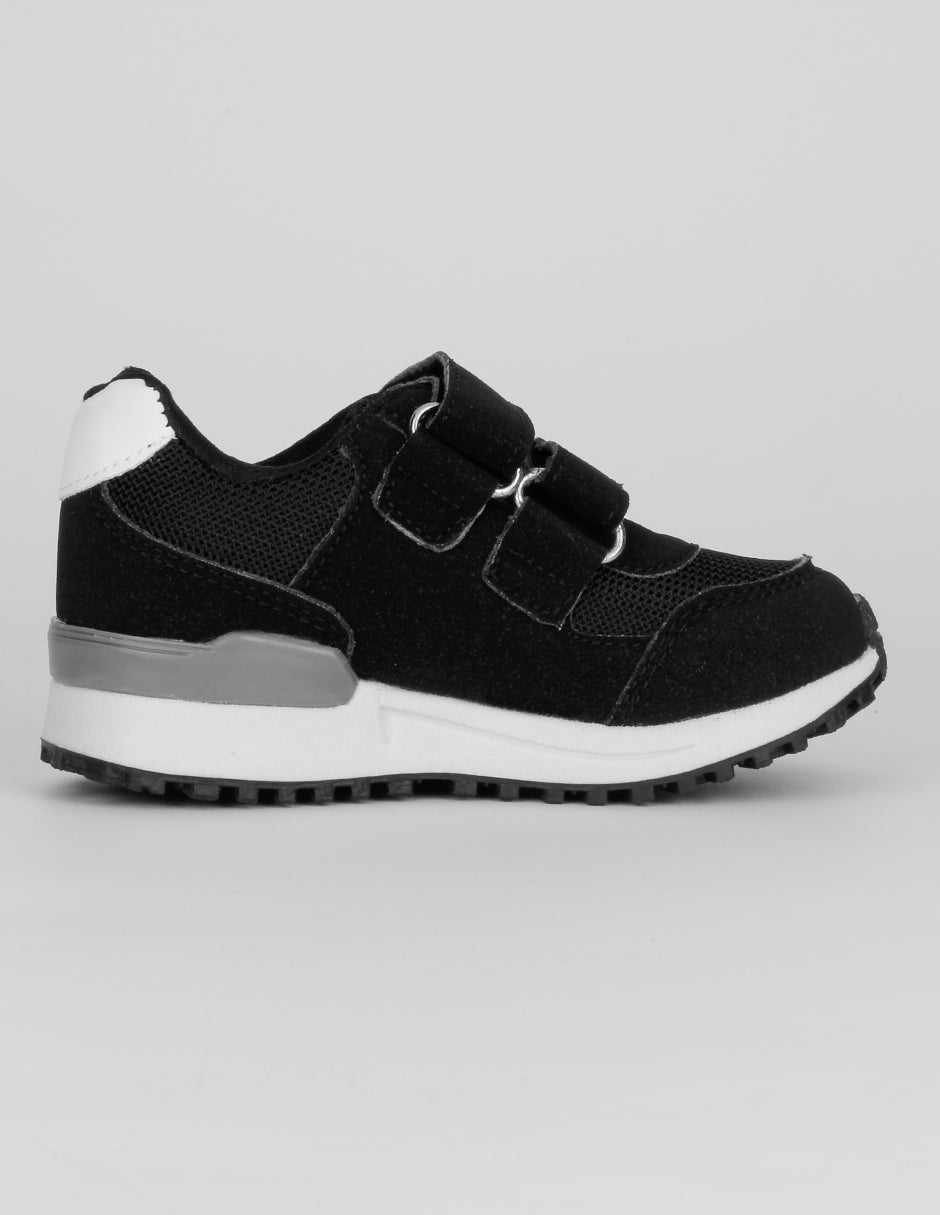 Tenis Kids en Textil – Negro
