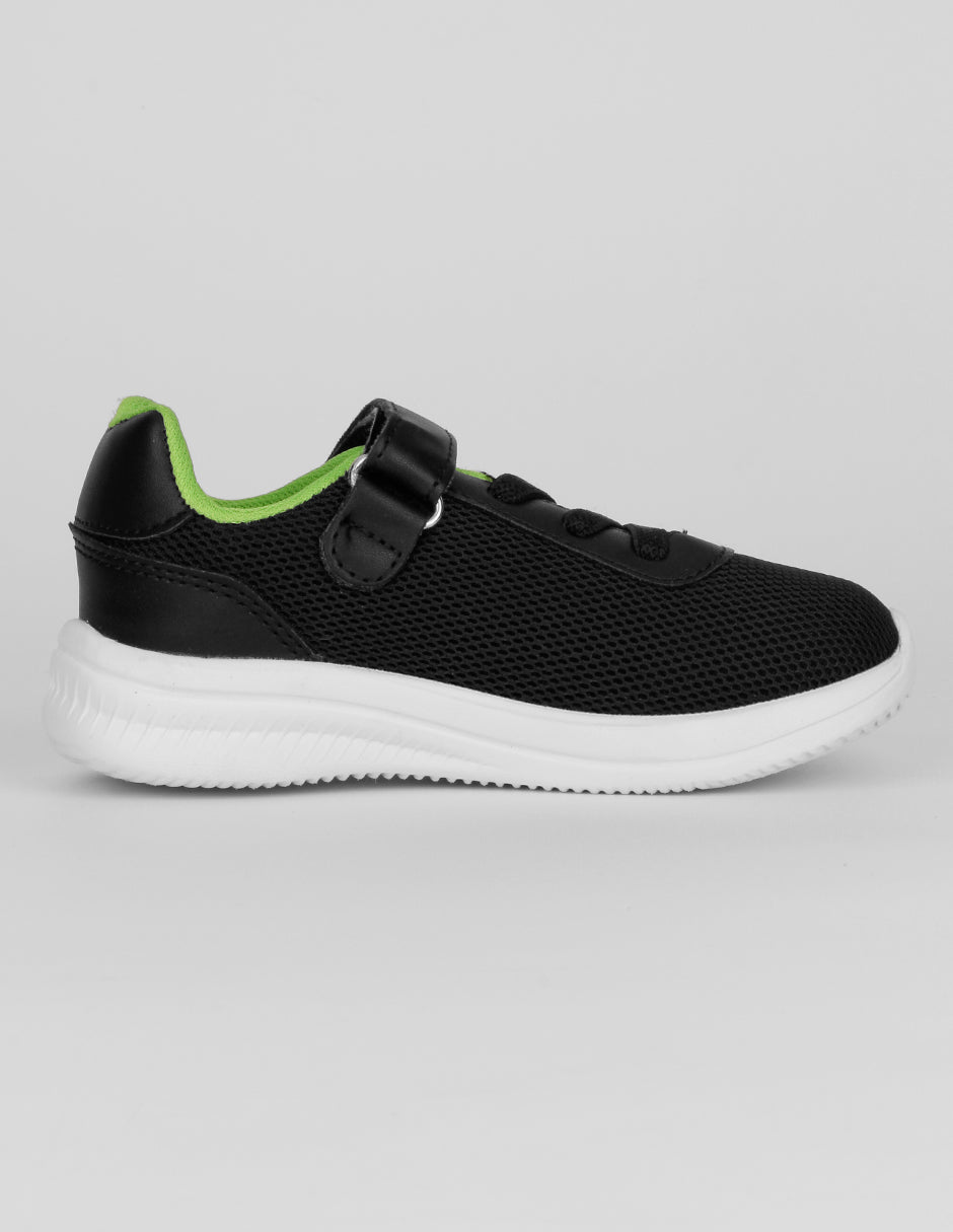 Tenis Kids en Textil – Negro
