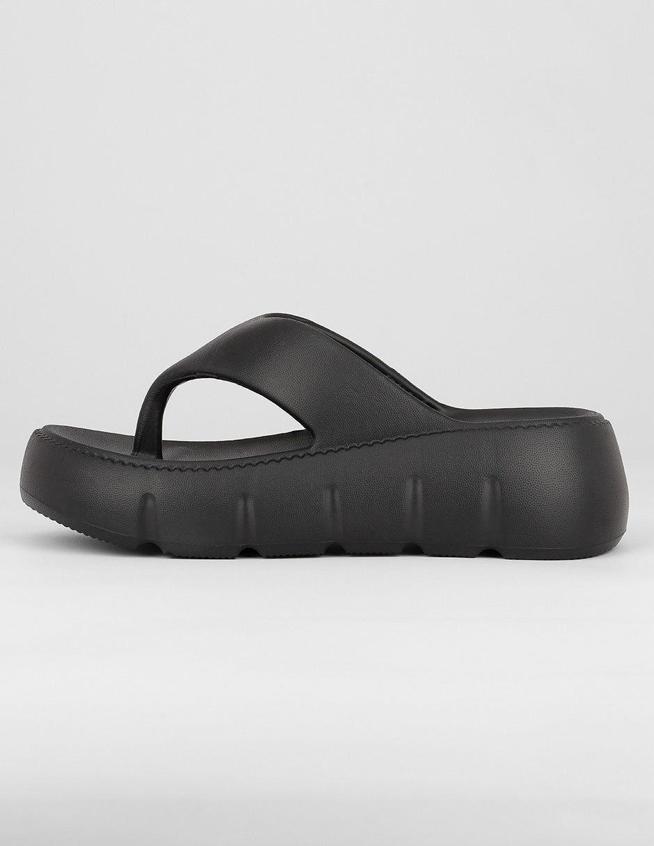 Sandalias clásicas Exterior Sintético Color Negro Para Mujer De RBBASICS
