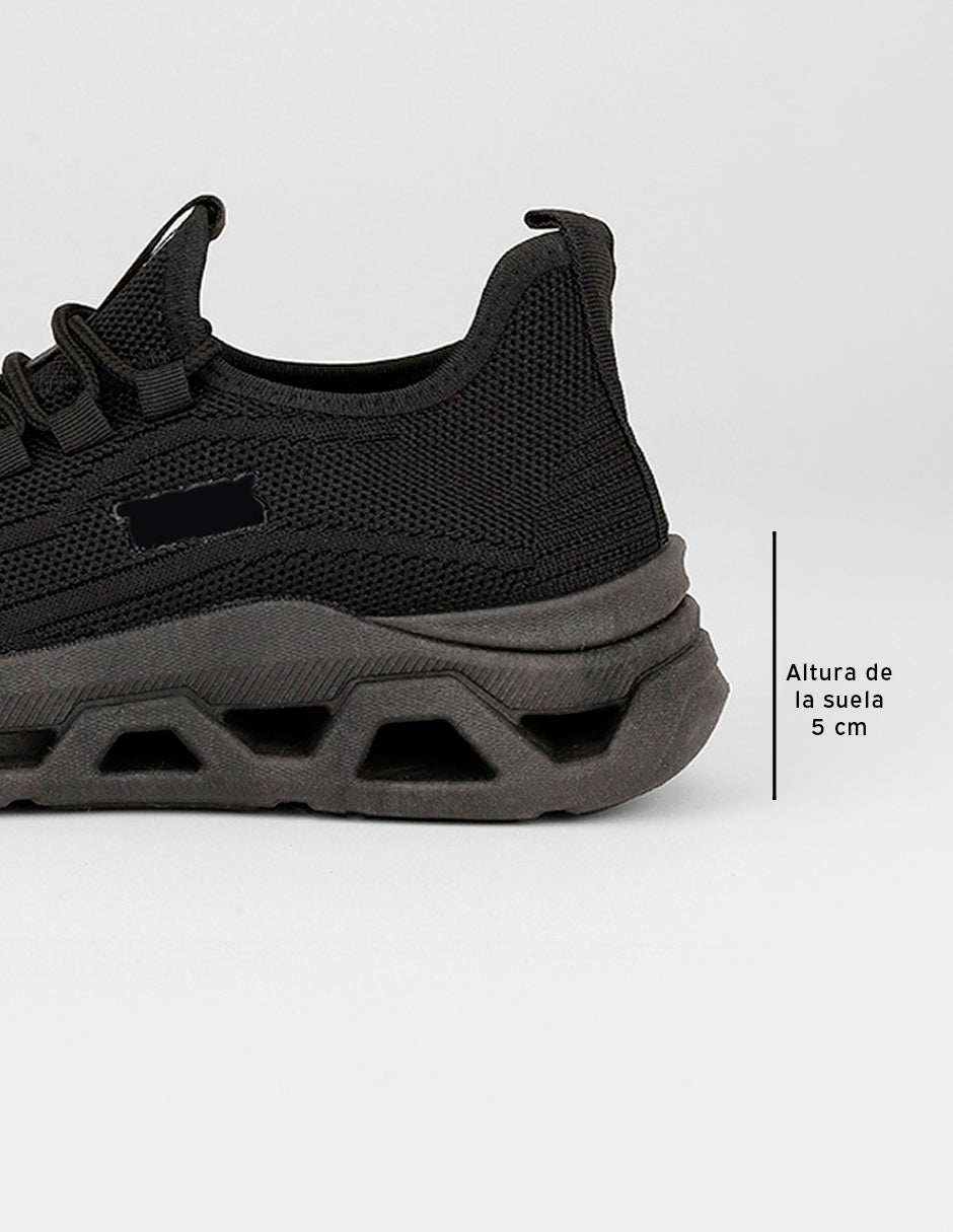 Tenis tipo deportivo  Sport en Textil – Negro