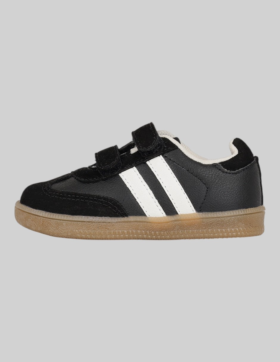 Tenis Exterior Piel vegana Color Negro Para Niña De RBCOLLECTION