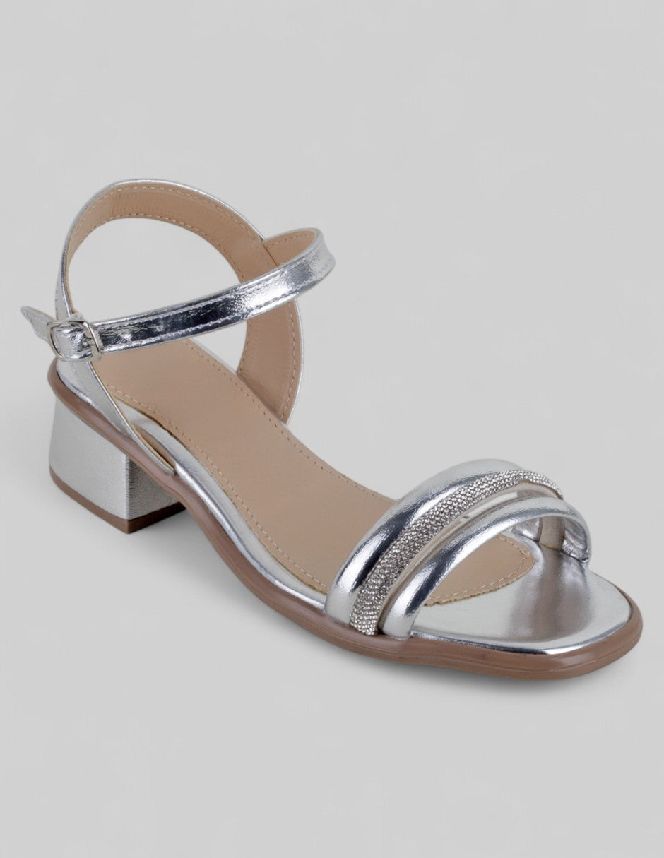 Sandalias Kids  en Sintético – Plata