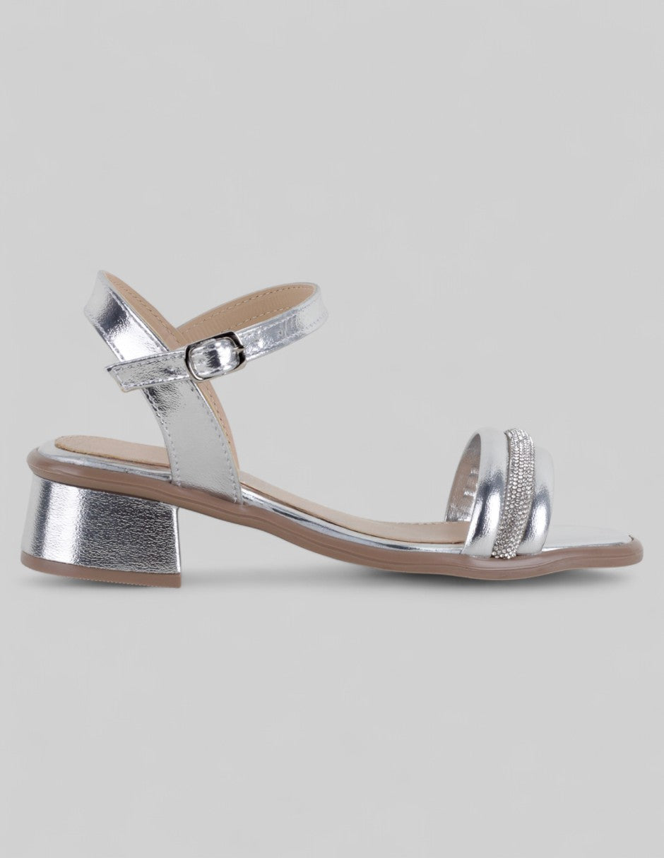 Sandalias Kids  en Sintético – Plata