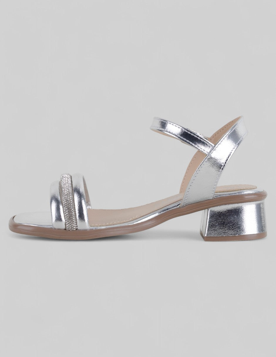 Sandalias Kids  en Sintético – Plata
