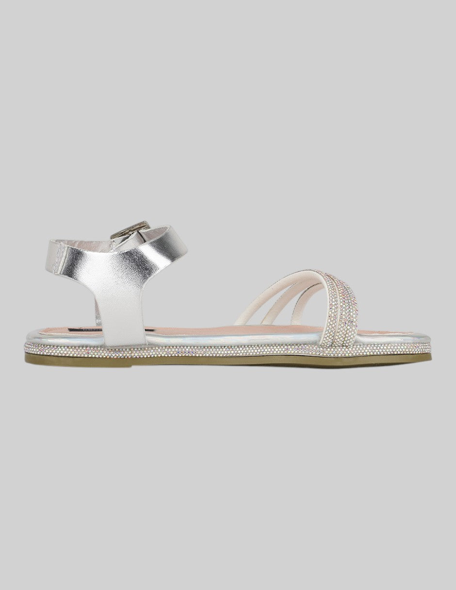 Sandalias Kids en Sintético – Plateados