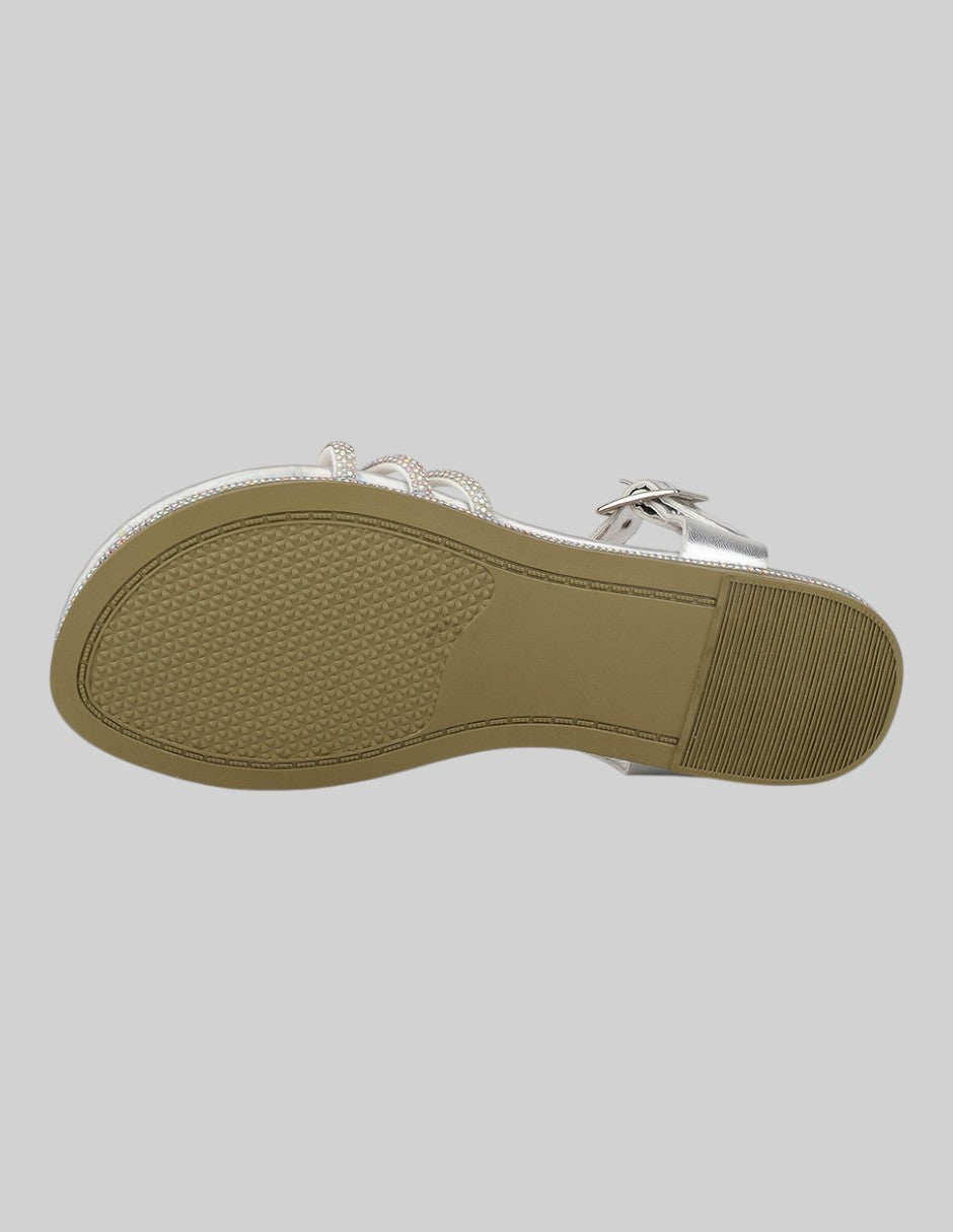 Sandalias Kids en Sintético – Plateados